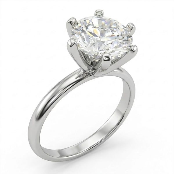 Solitaire Round (8mm) Engagement Ring
