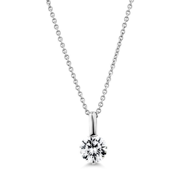 Pendant Solitaire Round (6.75mm) Solid Clasp