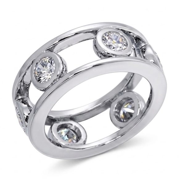 Eternity Brilliant Bezel Set Dress Ring