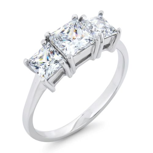 Princess cut x 3 Prong Set Ring