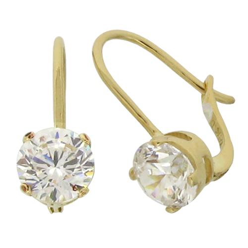 Details about   14K Two-Tone Gold Diamond-Cut Heart Dangle Shepherd Hook Earrings MSRP $353 