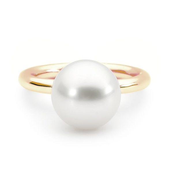 Modern White Freshwater Pearl Ring