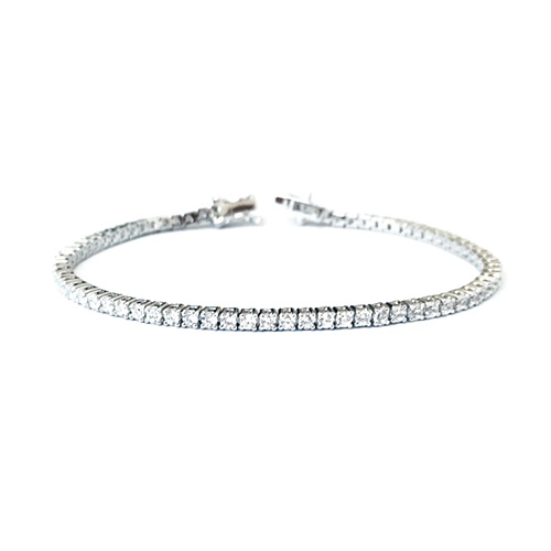 Tennis bracelet-sterling silver-gift