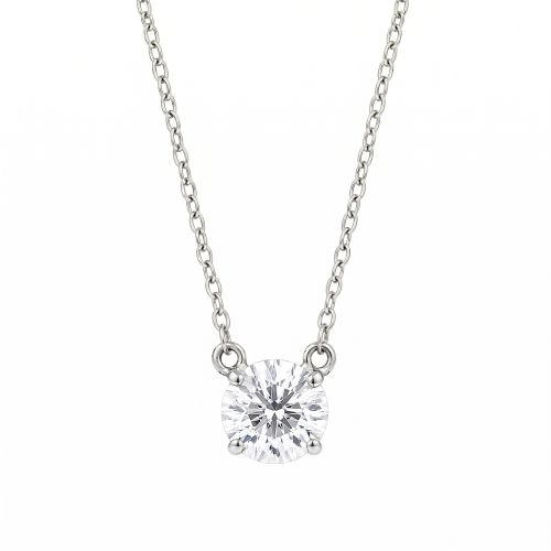 Brilliant Cut Solitaire Pendant
