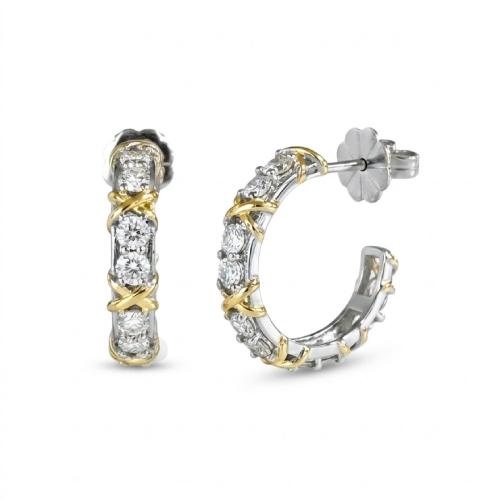 XOXO 3mm Brilliant Cut, 2-tones