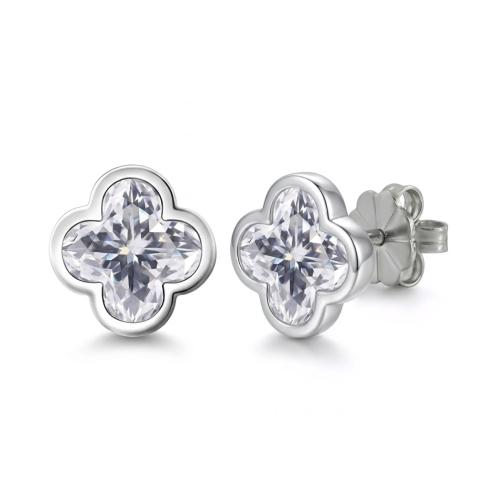 4 Leaves Clover cut, Bezel set